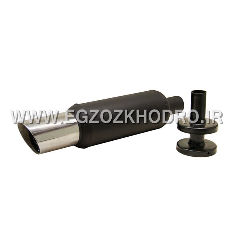 منبع اگزوز اسپرت 90 سایلنسر دار سر استیل