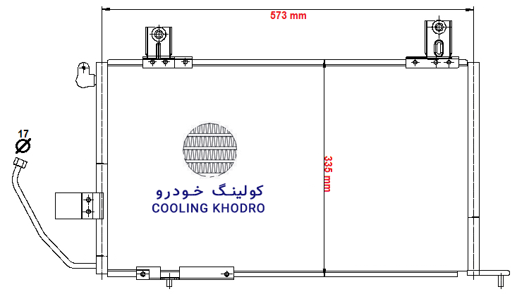 کندانسور کولر پرايد S4 (مدل سال 1395) — تصویر ۲