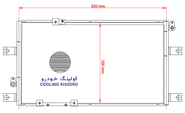 کندانسور کولر مزدا 2000 — تصویر ۲