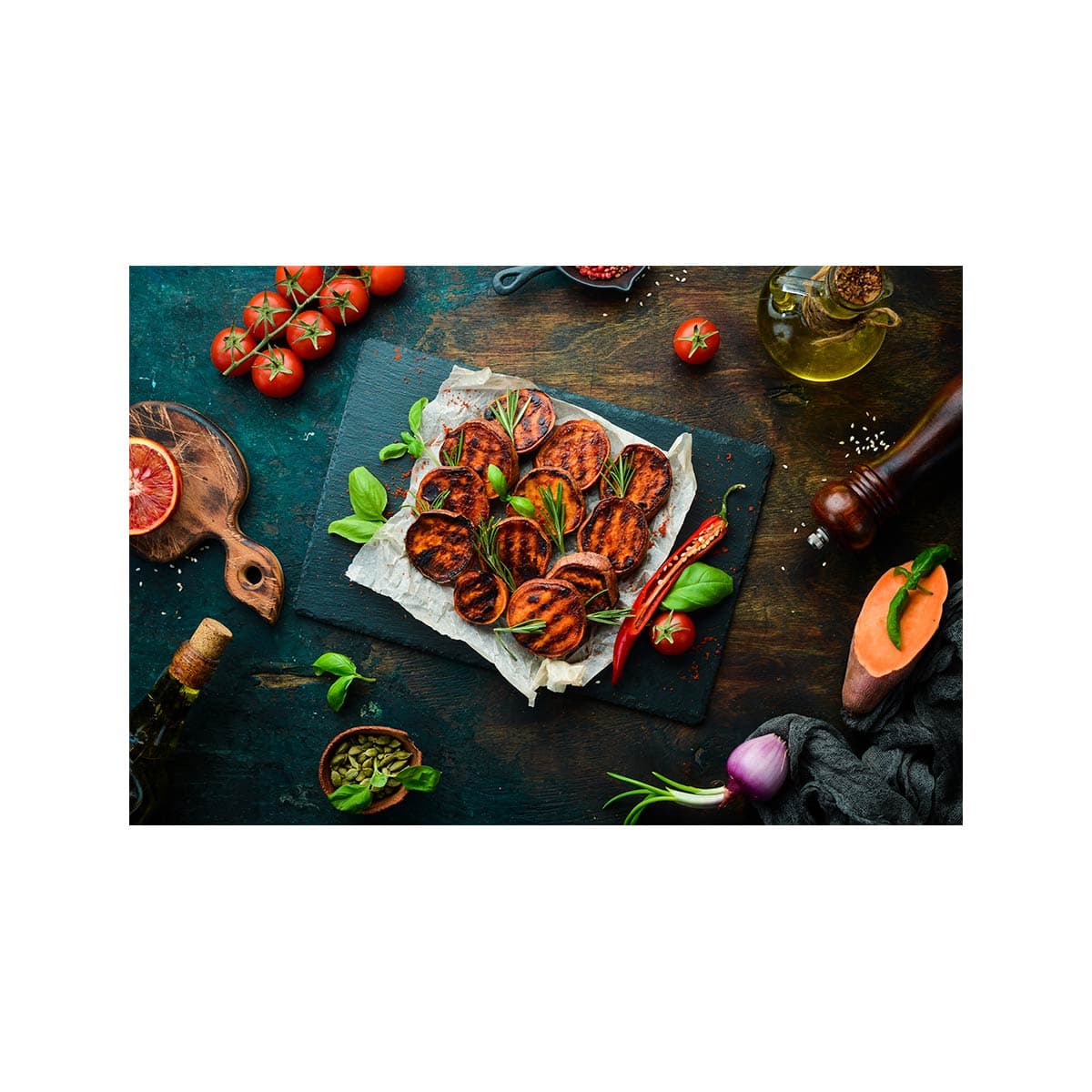 فرشینه آشپزخانه طرح میز استیک کد CR0325 — تصویر ۳