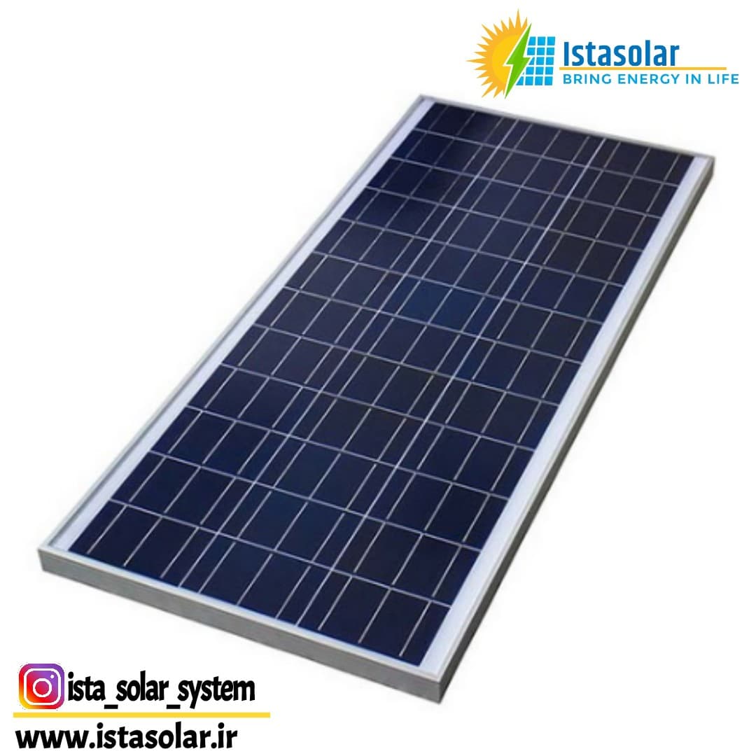 پنل خورشیدی 100 وات پلی کریستال تاپ ری