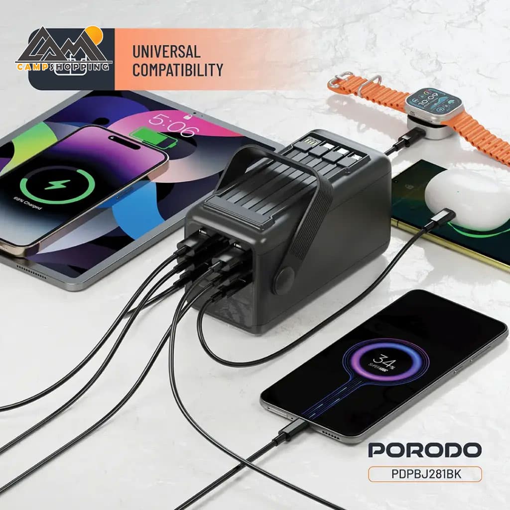 پاوربانک پرودو مدل LARA کد PDPBJ281 – ظرفیت 50000 میلی آمپر — تصویر ۳