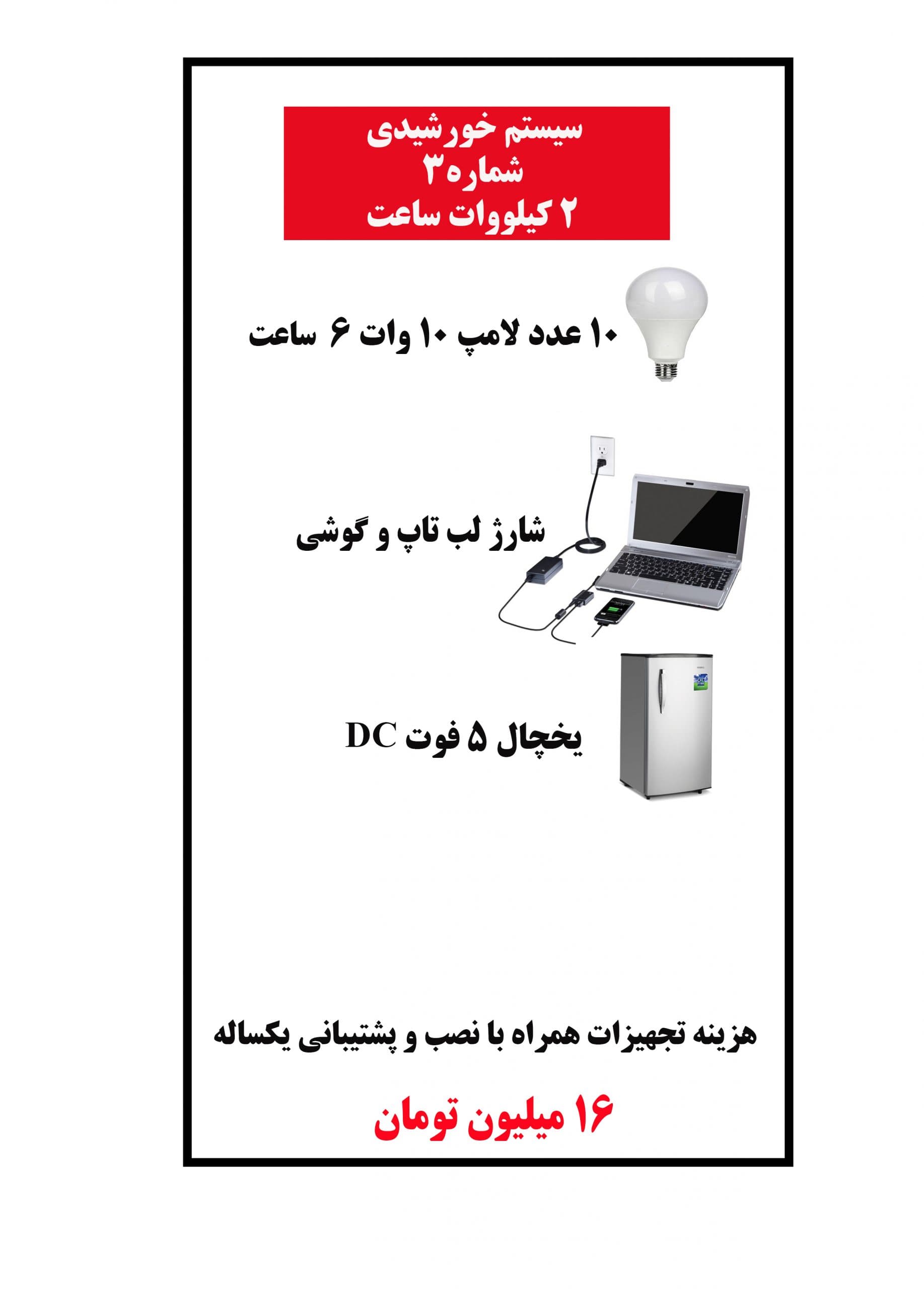 سیستم خورشیدی شماره 3: کیلو وات ساعت