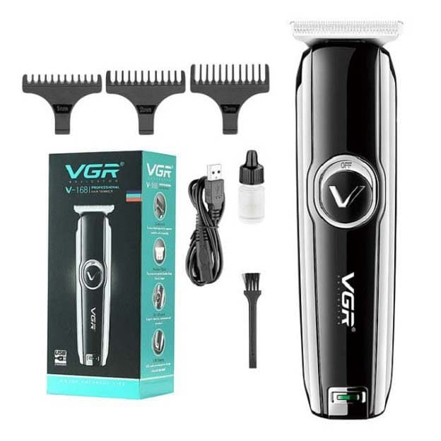 ماشین اصلاح وی جی آر V-168 مشکی — تصویر ۲