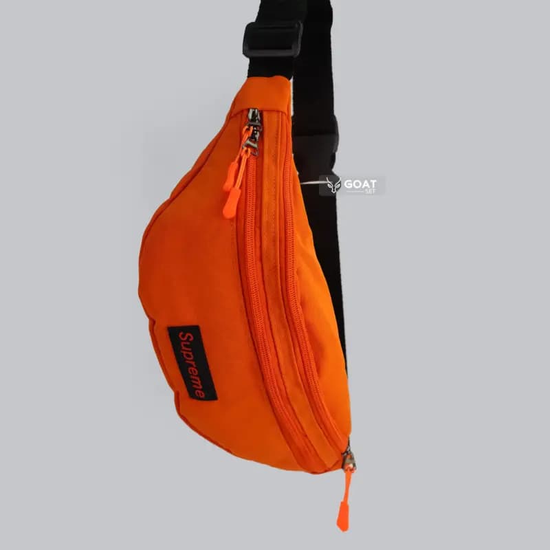 کیف کراس بادی و کمری دخترانه نارنجی | supreme — تصویر ۲