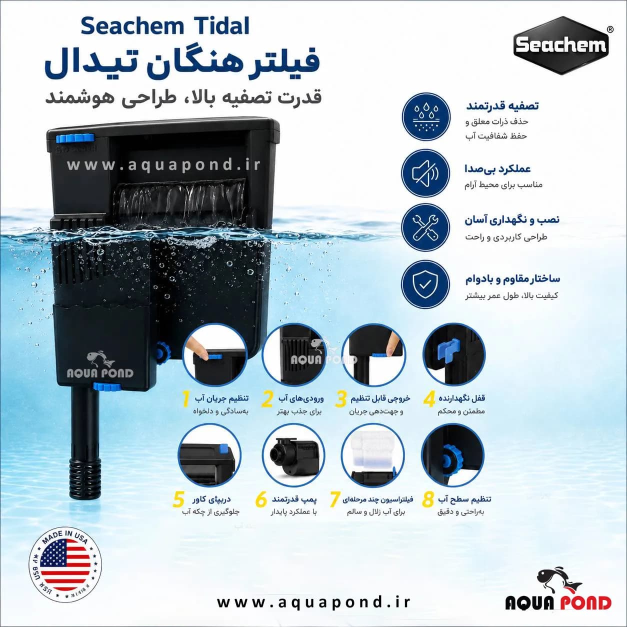 فیلتر هنگان تیدال 110 سیچم (Tidal 110) — تصویر ۳