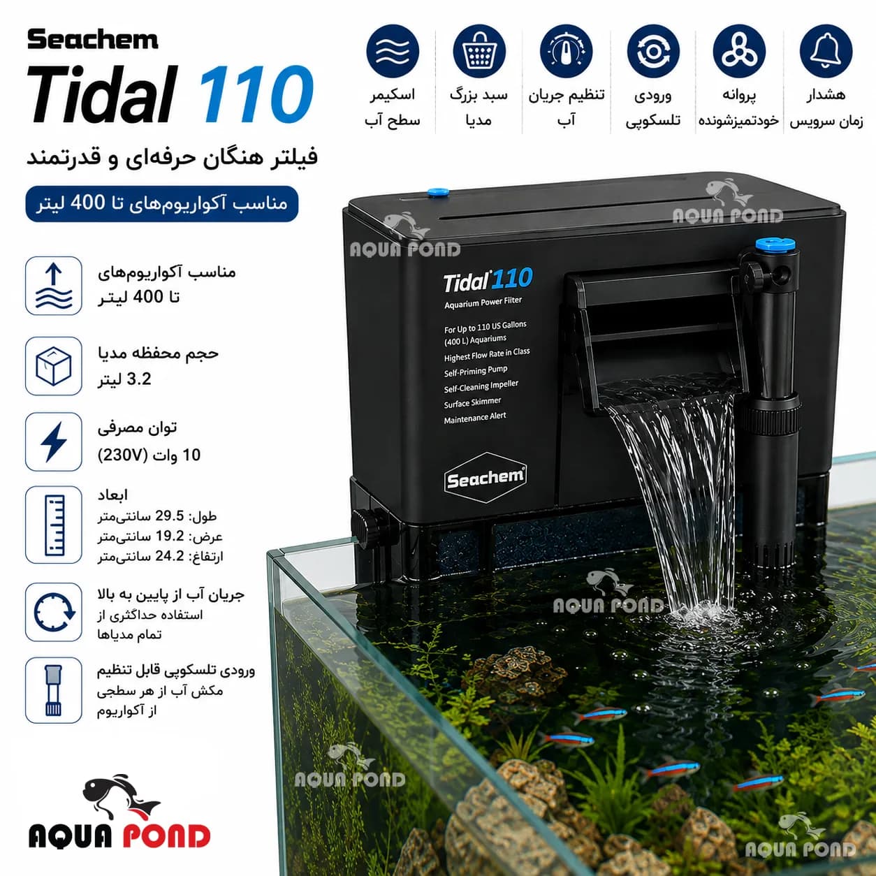 فیلتر هنگان تیدال 110 سیچم (Tidal 110) — تصویر ۲