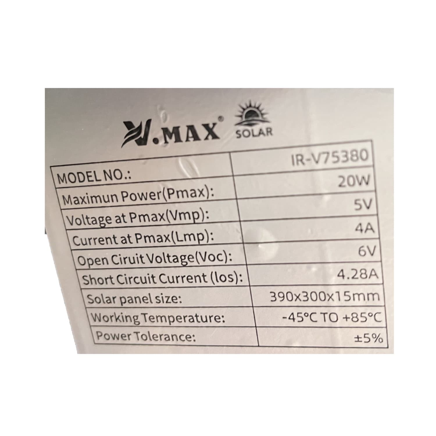 پروژکتور خورشیدی 380 وات ویمکس مدل IR-V75380 — تصویر ۳
