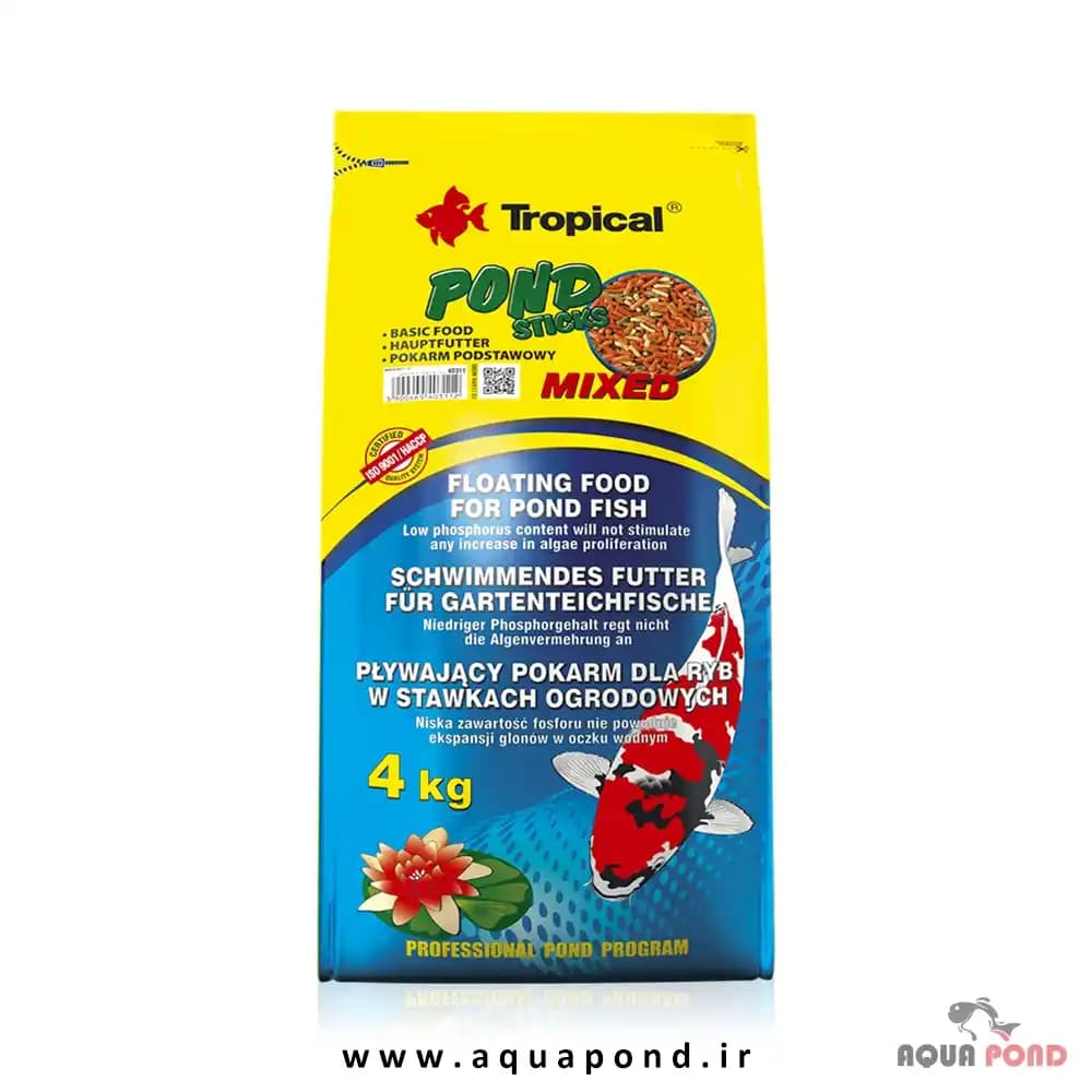 کوی بریدر لاین پوند استیک میکس تروپیکال غذای سه رنگ ماهی کوی — تصویر ۶
