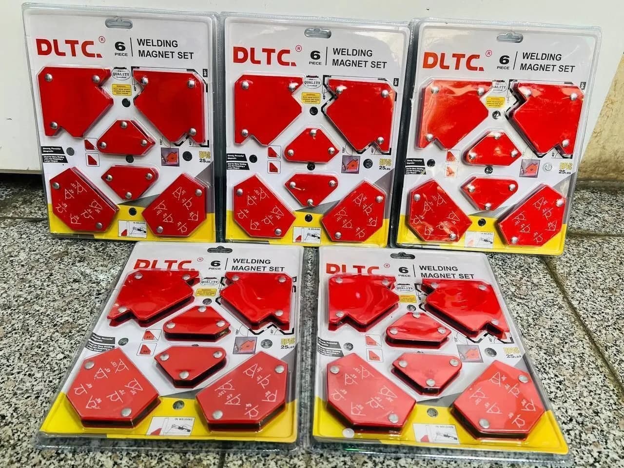 مجموعه 6 عددی گونیا جوشکاری آهنربایی برند DLTC مدل WM6