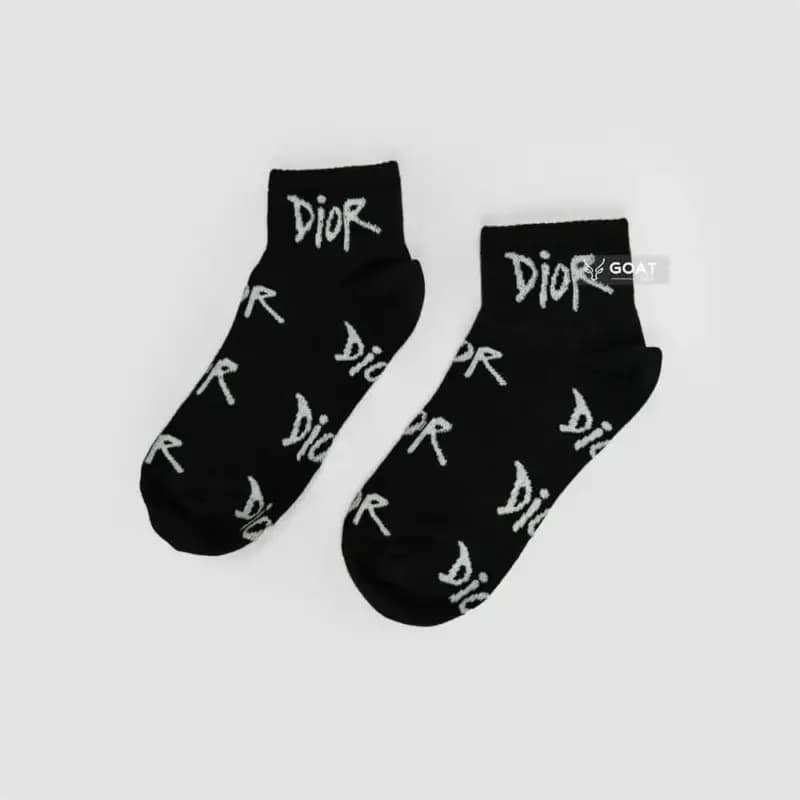 جوراب ترند دخترانه مشکی طرح Dior | مچی