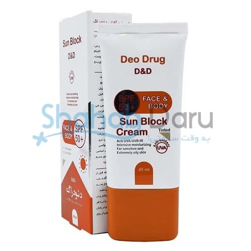 کرم ضد آفتاب SPF 50 بی رنگ دئودراگ حجم 45mL — تصویر ۴