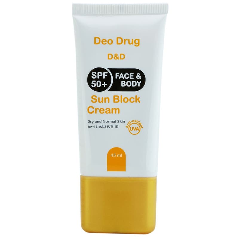 کرم ضد آفتاب SPF 50 بی رنگ دئودراگ حجم 45mL — تصویر ۵