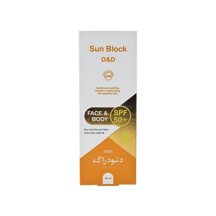 کرم ضد آفتاب SPF 50 بی رنگ دئودراگ حجم 45mL — تصویر ۲