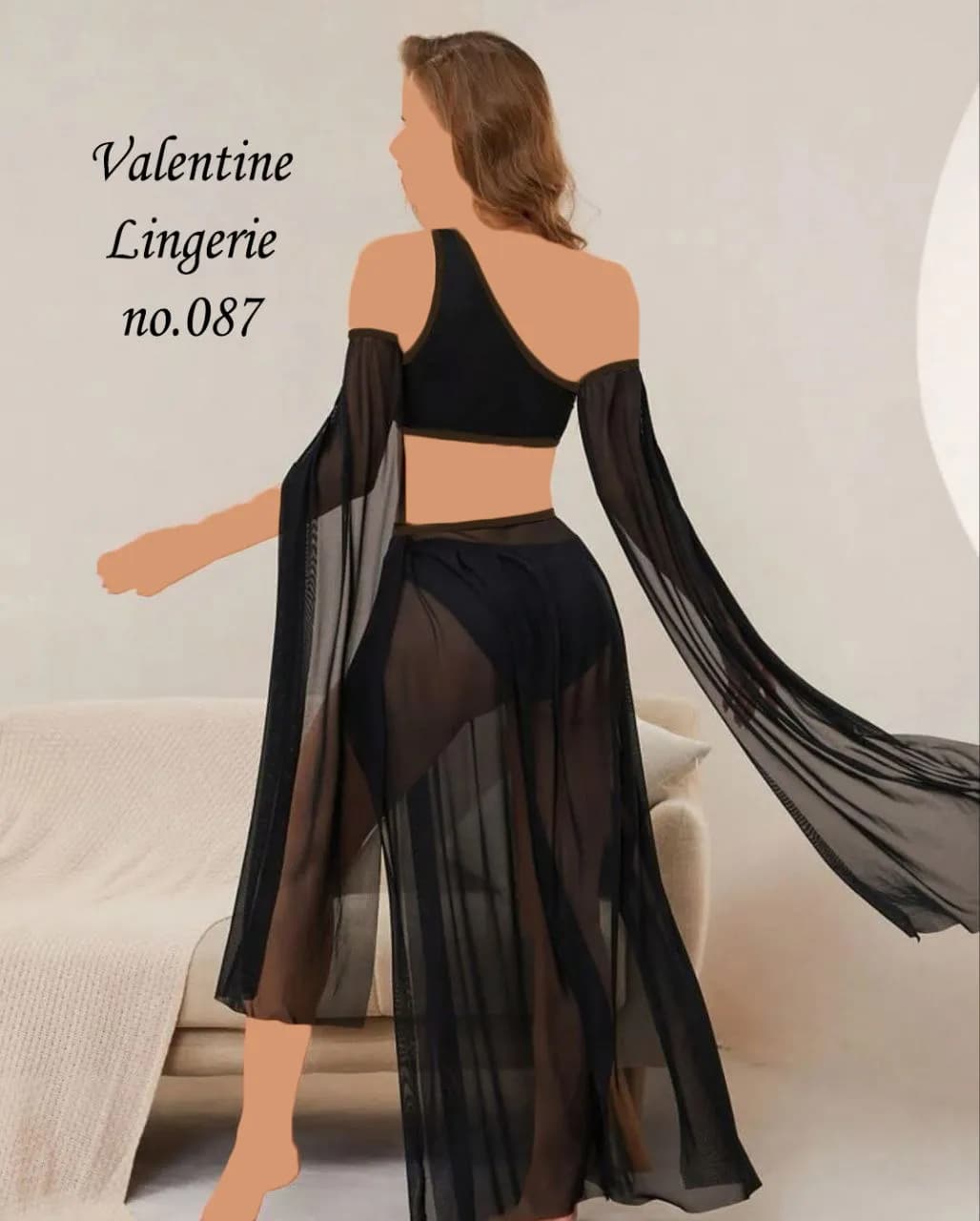 کاستوم رقص عربی Valentine کد 087 — تصویر ۳