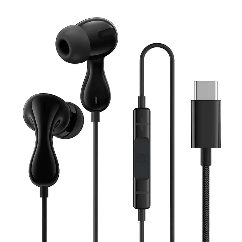 هندزفری سیمی باسئوس مدل Encok CZ20 Type-C مشکی — تصویر ۲