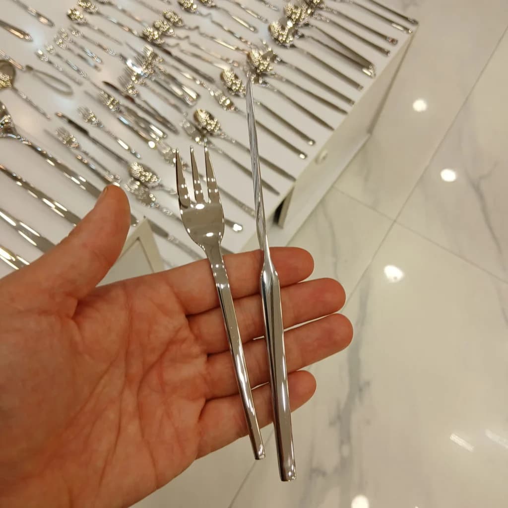 کارد و چنگال میوه خوری 12 پارچه رولنزا مدل A41w — تصویر ۲