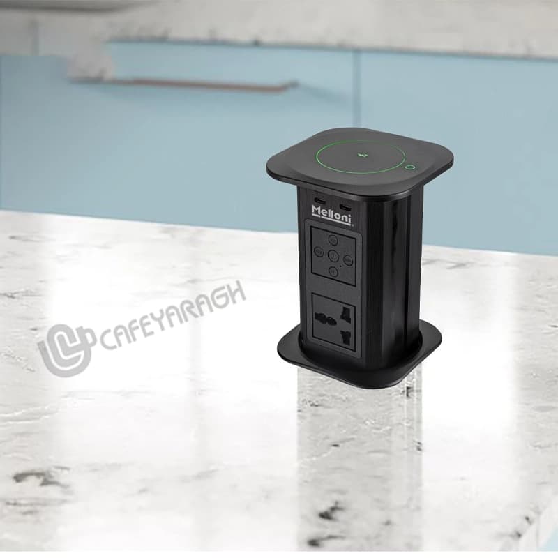 پریز توکار آسانسوری برقی ملونی مدل 10084 — تصویر ۲