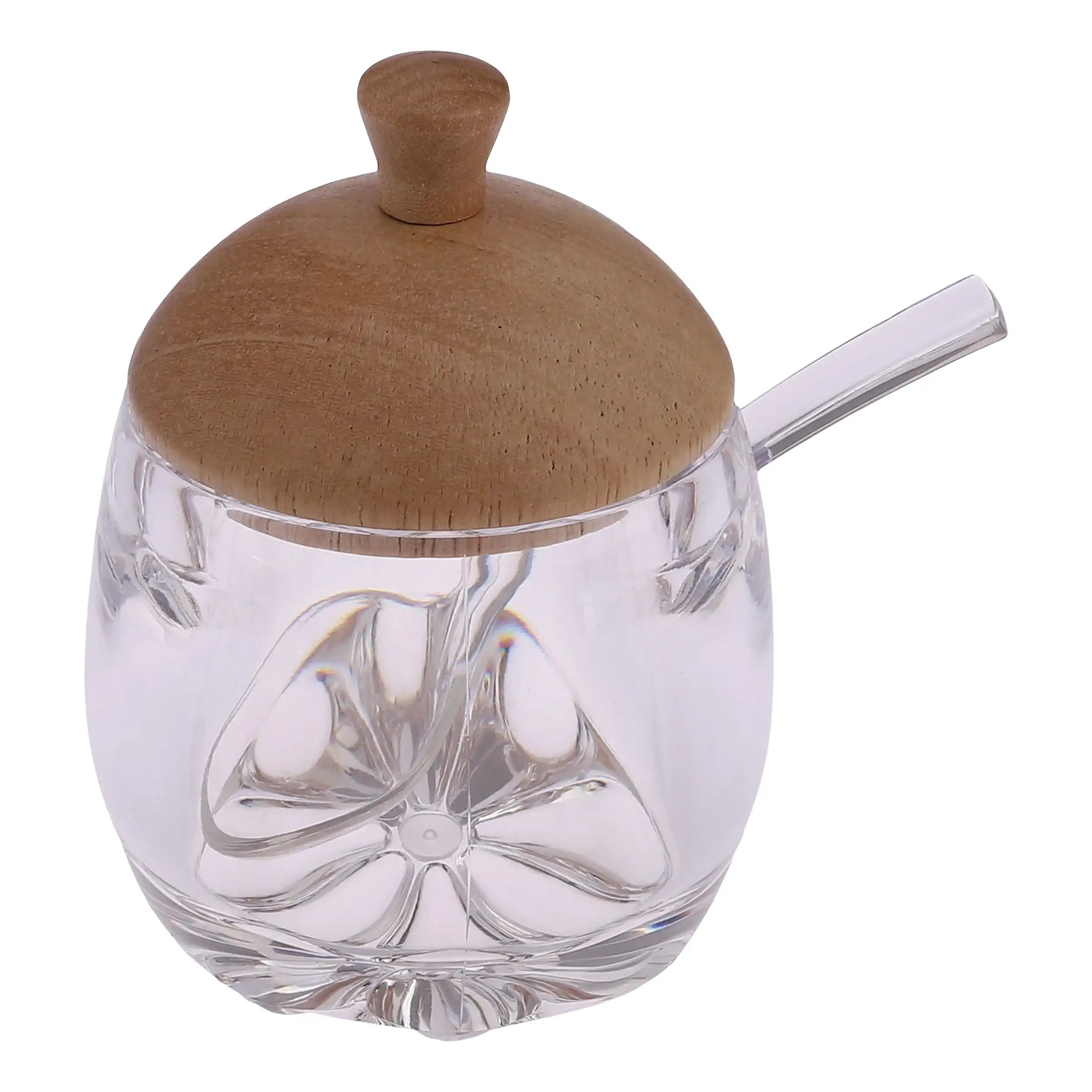 مربا خوری اکرولیک مدل نکتار درب چوبی کد 01