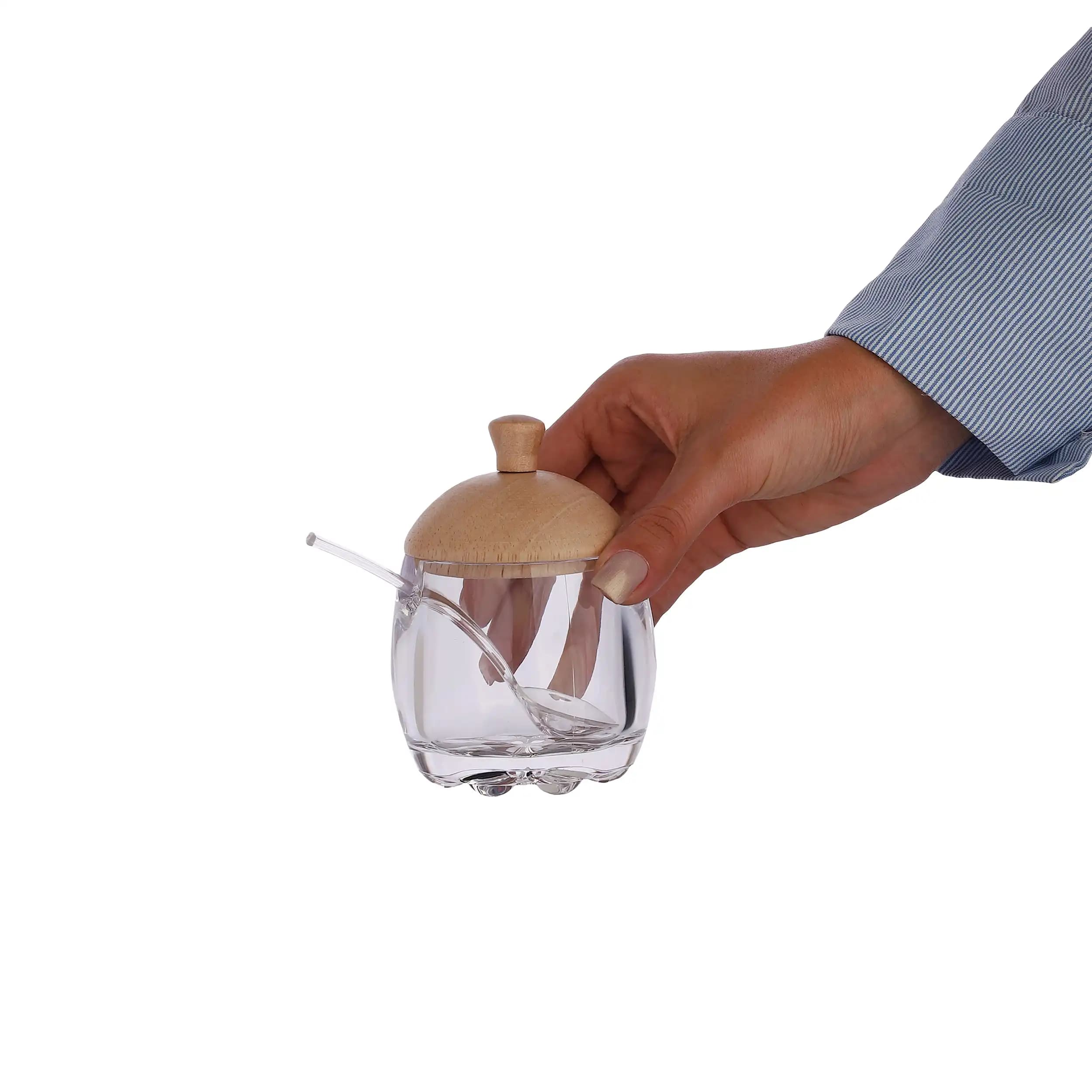 مربا خوری اکرولیک مدل نکتار درب چوبی کد 01 — تصویر ۸