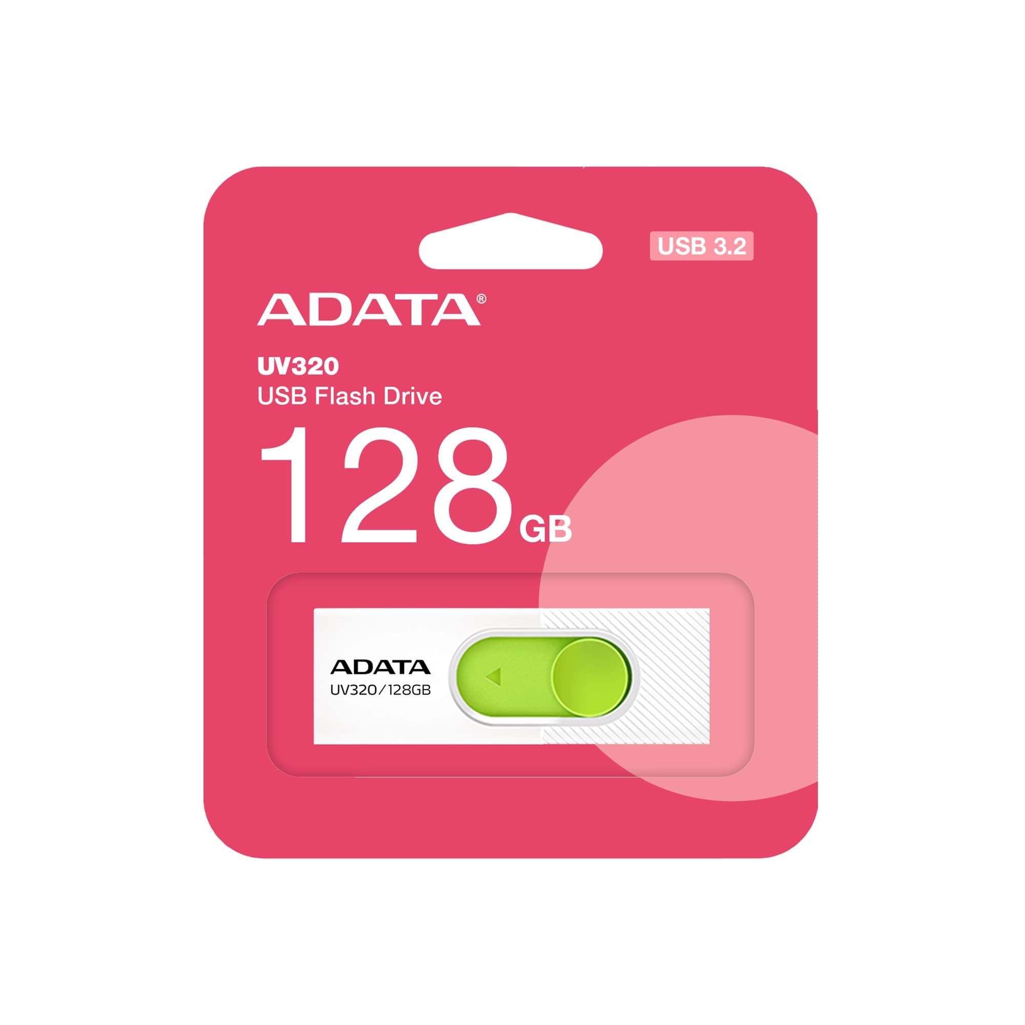 فلش مموری ای دیتا مدل UV320 USB3.2 128GB سفید — تصویر ۴