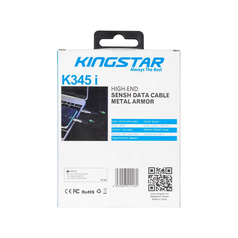 کابل شارژ کینگ استار مدل K345i Lightening — تصویر ۷
