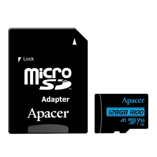 کارت حافظه MicroSDXC اپیسر A1 کلاس 10 استاندارد U3 با سرعت 100MB ظرفیت 128 گیگابایت — تصویر ۲