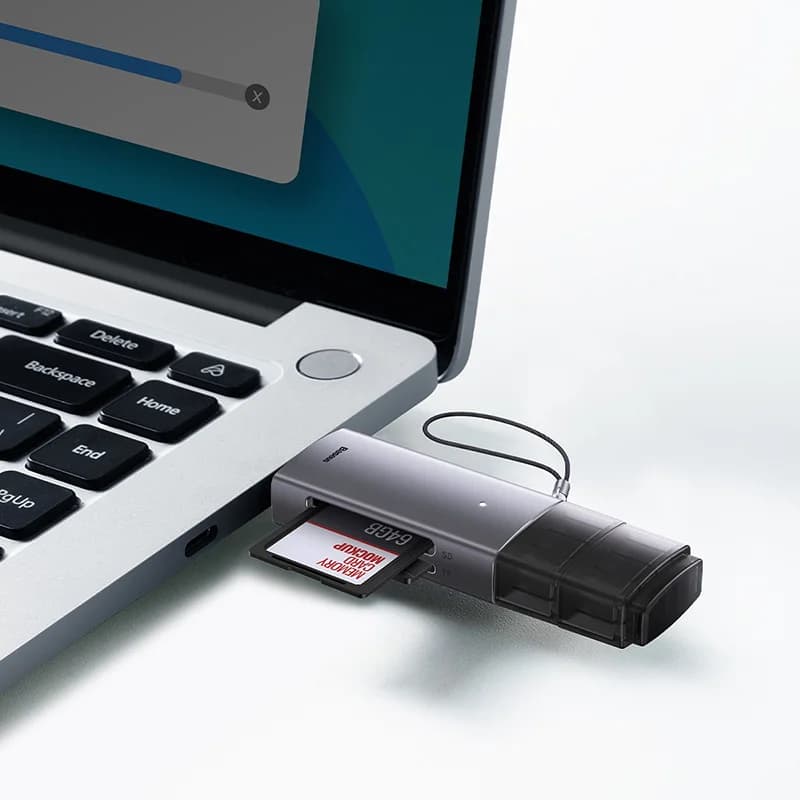 رم ریدر باسئوس مدل AirJoy USB-A+C to SD/TF — تصویر ۳