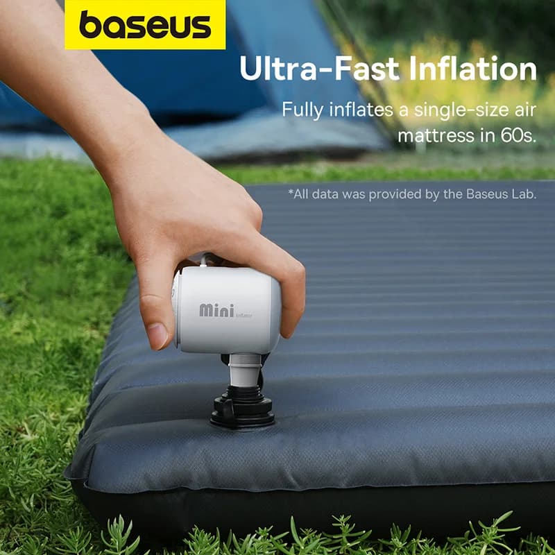 پمپ باد باسئوس مدل PocketGo Portable Air Pump — تصویر ۵