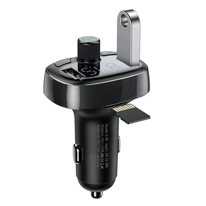 شارژر فندکی خودرو باسئوس مدل T Shaped S-09 Car Bluetooth MP3 — تصویر ۶