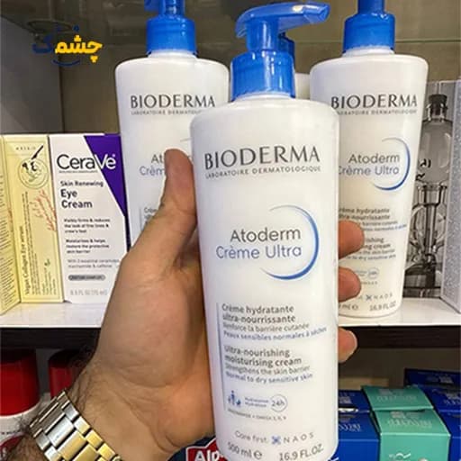 کرم مرطوب کننده صورت و بدن بایودرما اتودرم اولترا |Bioderma Atoderm Ultra Face and Body Moisturizing Cream