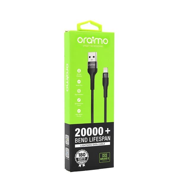 کابل تبدیل USB Type-A به لایتنینگ ارایمو Braid 2 مدل OCD-L71 به طول 1 متر — تصویر ۳