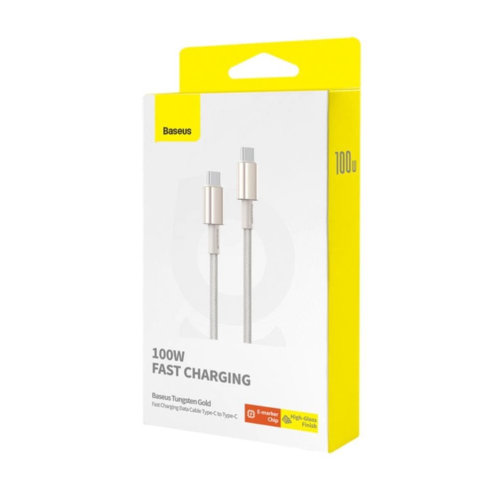 کابل شارژ باسئوس مدل Tungsten Gold PD 100W — تصویر ۵