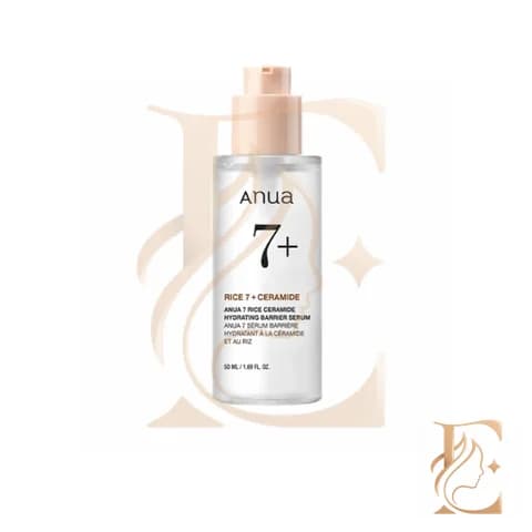 سرم آبرسان و تقویت کننده سد دفاعی آنوا Anua 7% Rice + Ceramide Hydrating Barrier Serum – حجم 30 میل