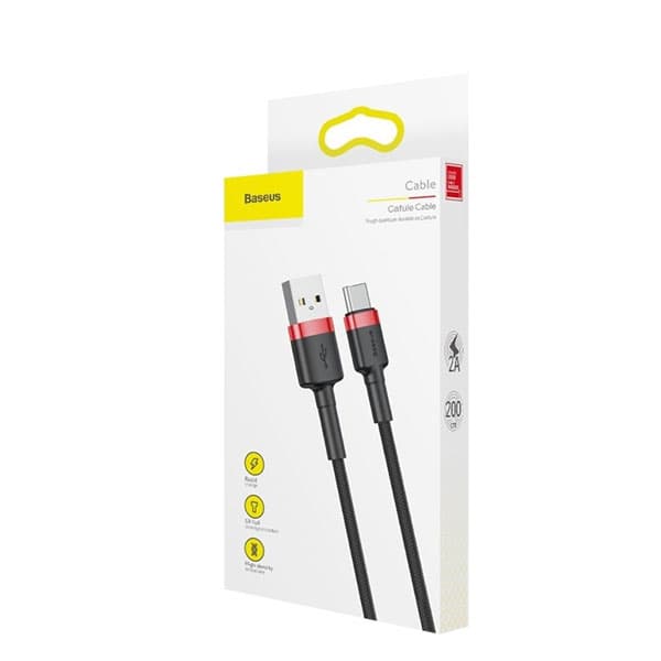 کابل تبدیل USB Type-A به USB Type-C باسئوس مدل CATKLF-C91 به طول 2 متر — تصویر ۷