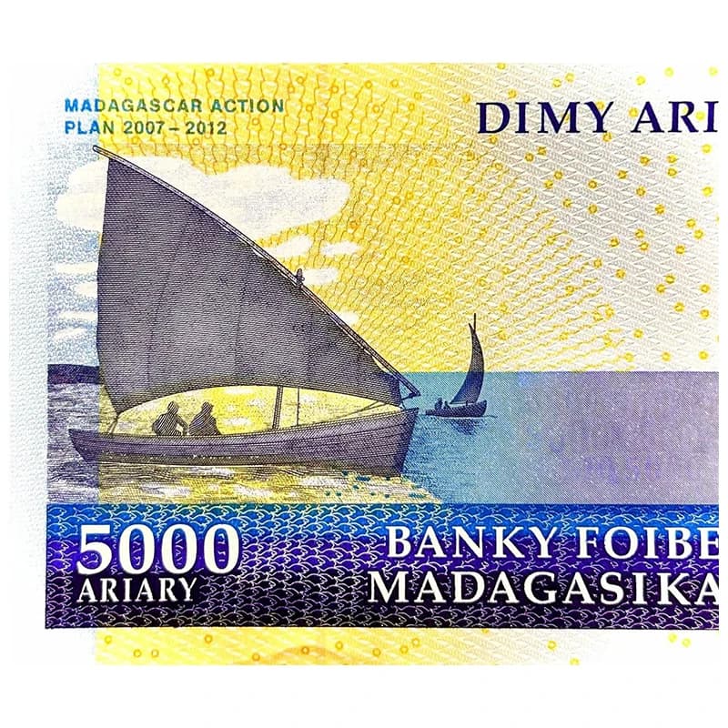 اسکناس 5000 آریاری ماداگاسکار 2007 — تصویر ۴