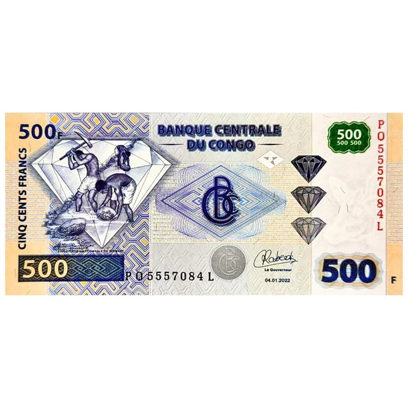 اسکناس 500 فرانک کنگو 2013
