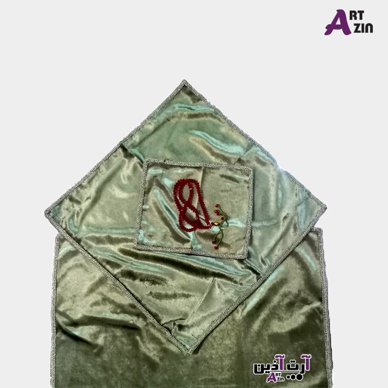 سجاده نماز عروس و دخترانه و پسرانه سبز سه تیکه کد: ۲ – ۷۰۵
