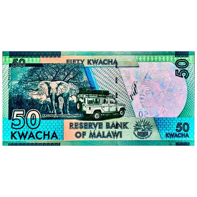 اسکناس 50 کواچا مالاوی 2020 — تصویر ۲