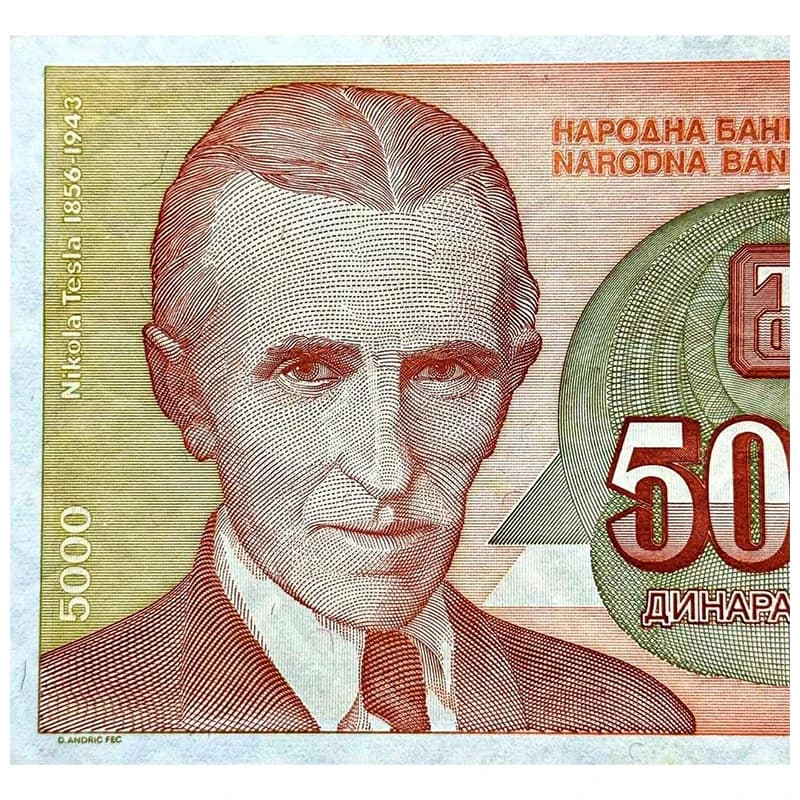 اسکناس 5000 دینار یوگسلاوی 1993 — تصویر ۳