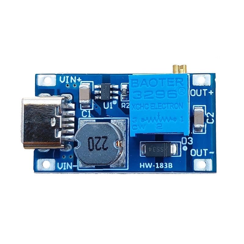ماژول مبدل افزاینده ولتاژ MT3608 با ورودی TYPE C — تصویر ۲