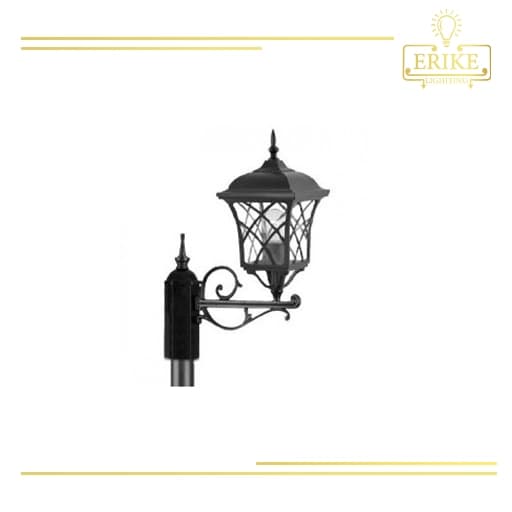 چراغ حیاطی پارکی تنه وسط تک شعله شفق مدل پاسارگاد