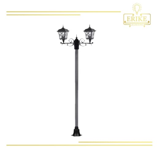 چراغ پارکی دو شعله پایه بینالود شفق مدل پاسارگاد