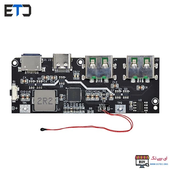 شارژر پیشرفته فست شارژ با Type-C و سنسور دما NTC — تصویر ۴