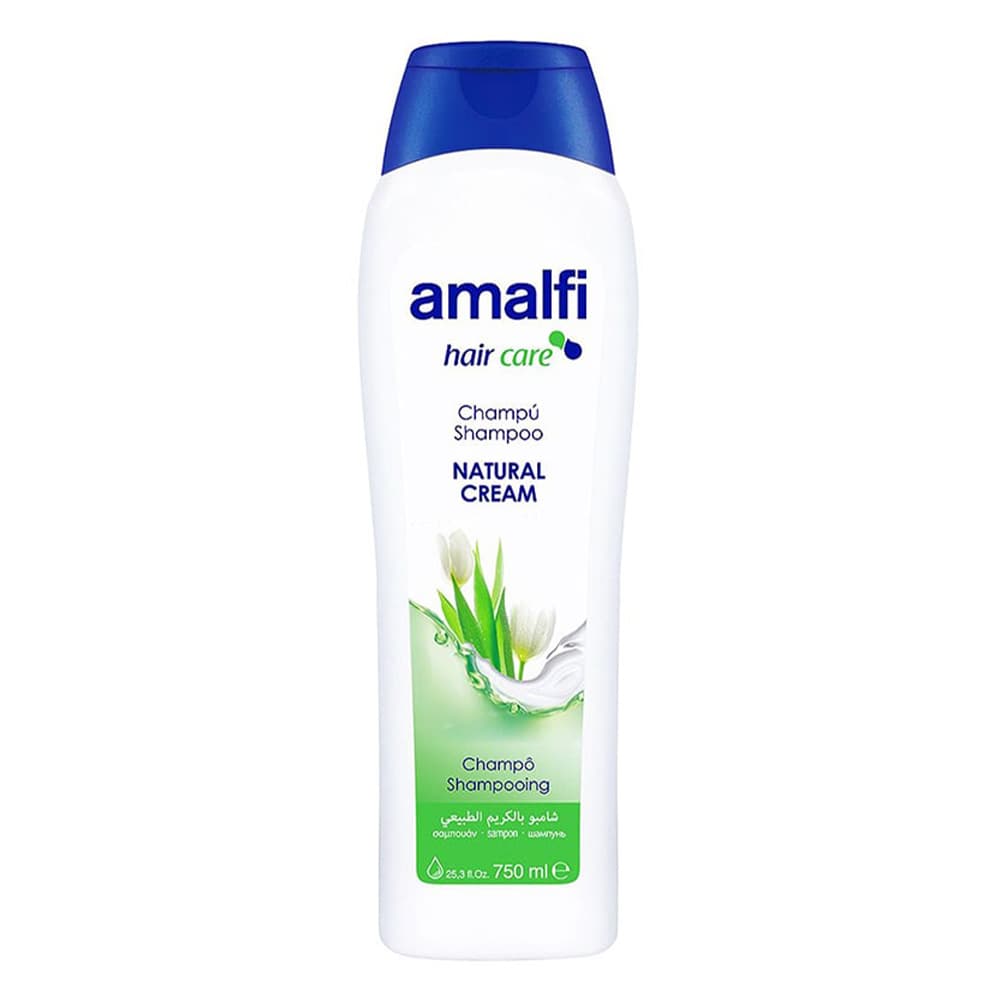 شامپو کرمدارنرم کننده مو آمالفی مدل پروتین-750ml — تصویر ۲