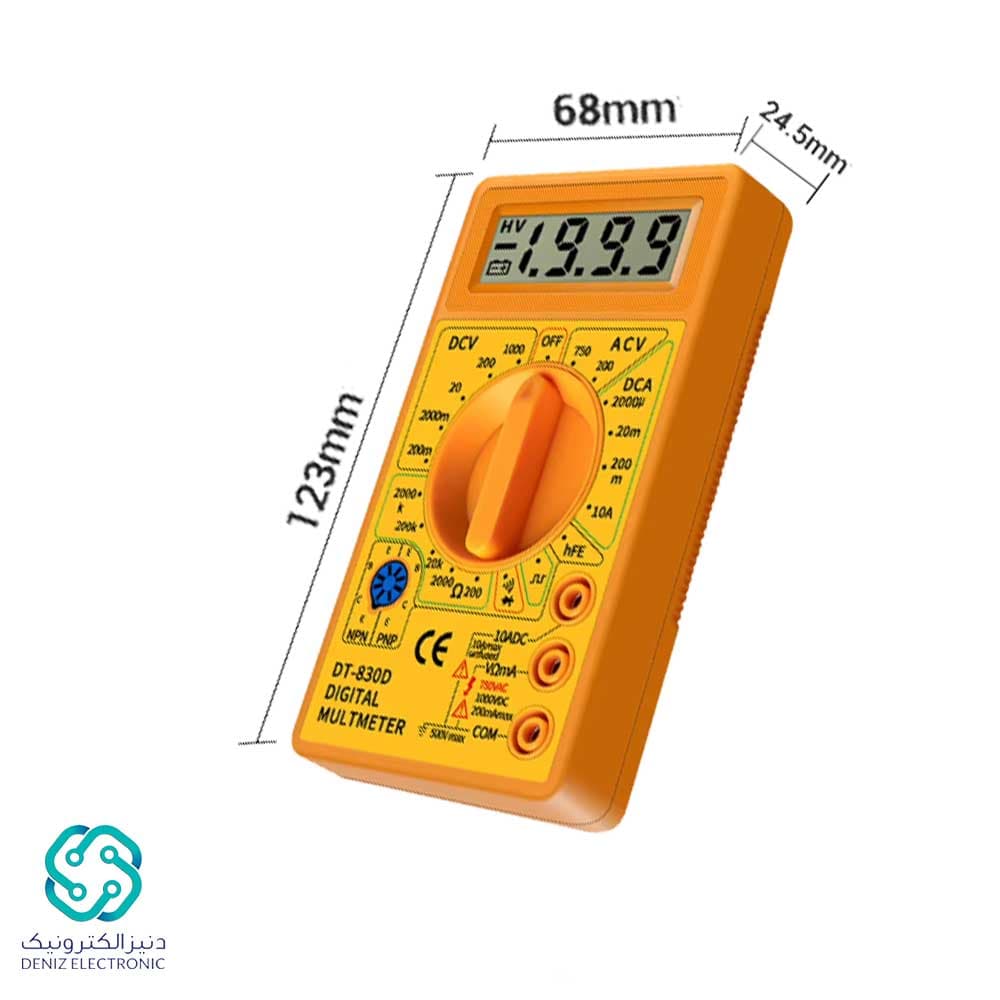 مولتی متر دیجیتالی DT-830D — تصویر ۵