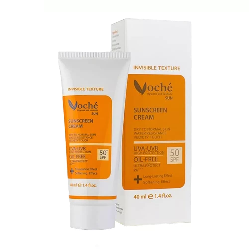 کرم ضد آفتاب بی‌رنگ وچه SPF50 مناسب پوست چرب و مستعد آکنه حجم 40 میلی لیتر — تصویر ۲