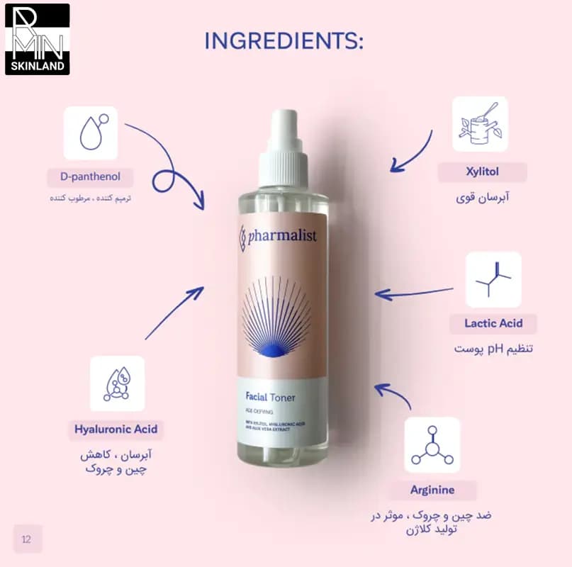 تونر فارمالیست شاداب کننده پوست حجم 250ml — تصویر ۲