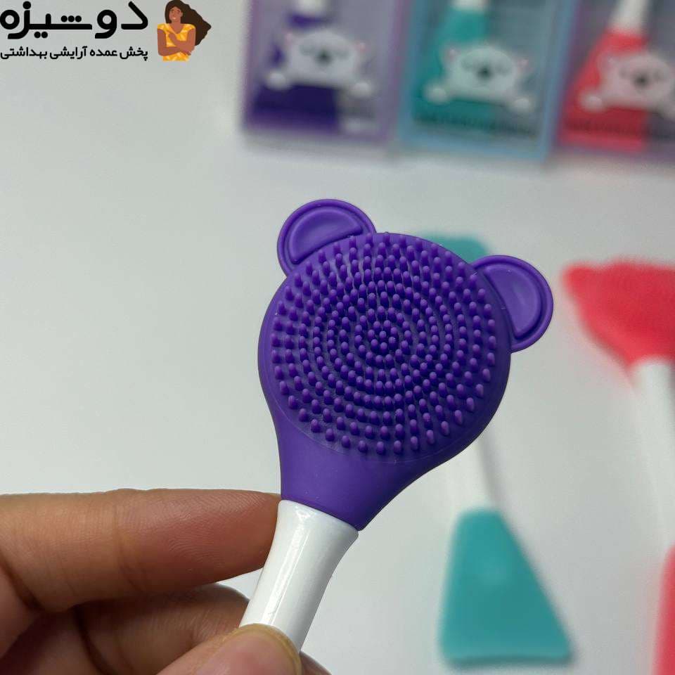 براش ماسک سیلیکونی دوطرفه خرگوشی — تصویر ۲
