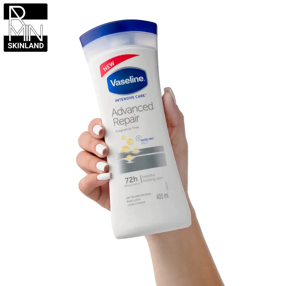 لوسیون بدن ترمیم کننده وازلین مدل Advanced Repair حجم 400ml — تصویر ۲